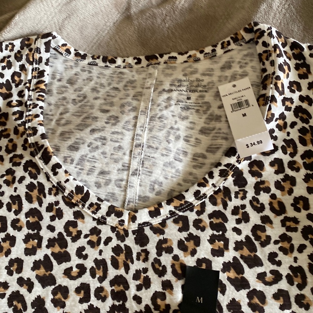 Short sleeve tshirt animal print